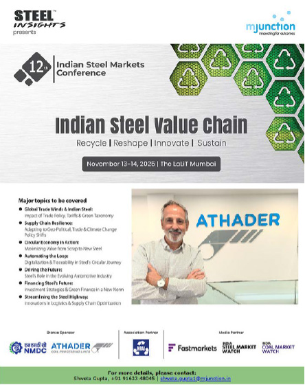 Athader showcasing on the Indian Steel Markets Conference 2025